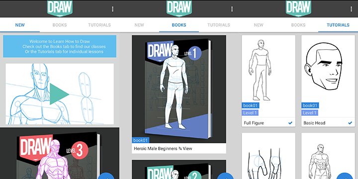 Aprende a dibujar, la app que enseña a dibujar a través de distintas técnicas