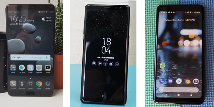 Huawei Mate 10 vs Note 8 vs Pixel 2 XL: ¿cuál es más rápido?