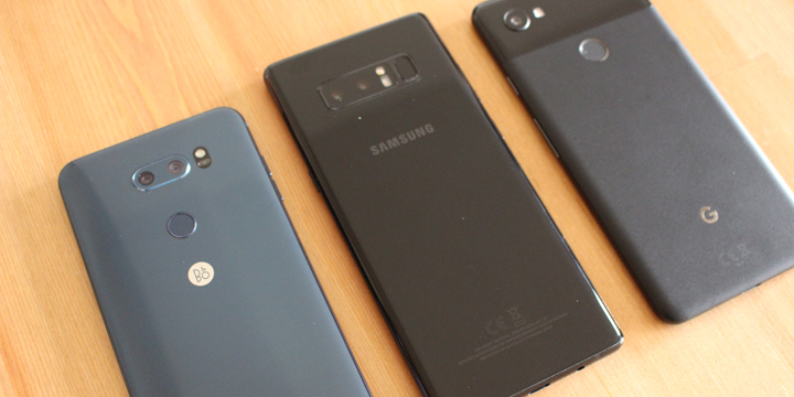 LG V30 vs Galaxy Note 8 vs Pixel 2 XL: ¿Cuáles son las diferencias?