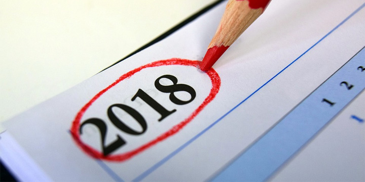 11 plantillas de calendarios para 2018