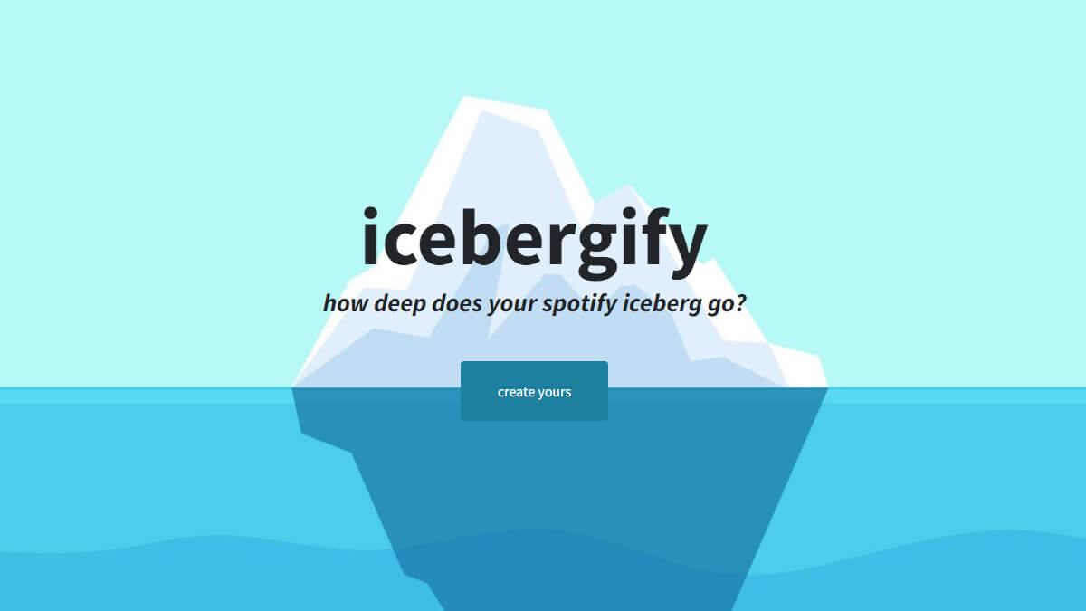 Icebergify: cómo crear tu iceberg de Spotify