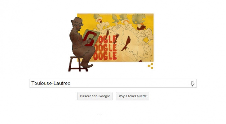 Google rinde homenaje a Henri de Toulouse-Lautrec en un Doodle