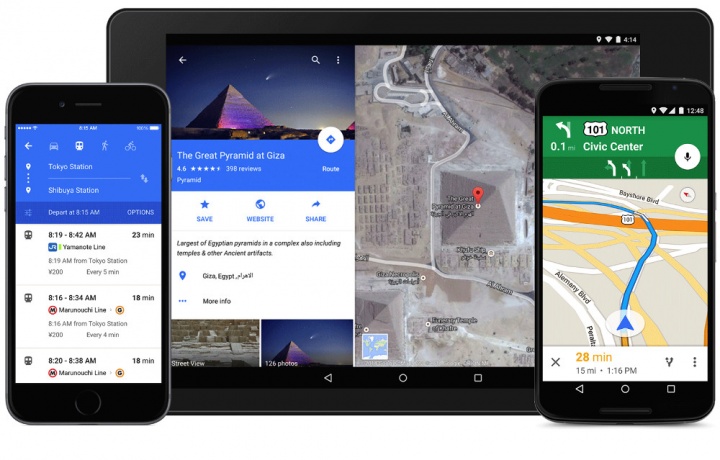 Google Maps se actualiza a la versión 9.0 con Material Design