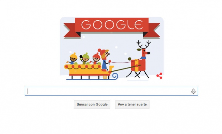 Google nos desea "Felices fiestas" del 2014 con un Doodle