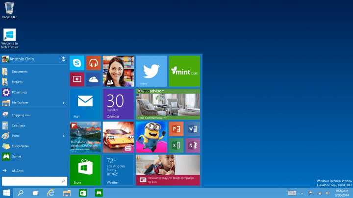 Windows 10 Technical Preview se actualizará gratis a Windows 10