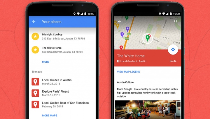 Google Maps para Android ya muestra las rutas de My Maps