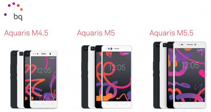 Los nuevos bq Aquaris M5.5, Aquaris M5 y Aquaris M4.5 ya están aquí