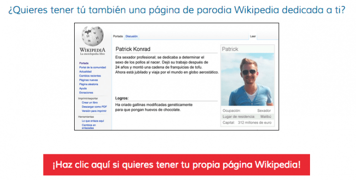 Parodia Wikipedia, nuevo viral en las redes sociales