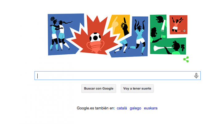 Google celebra la Copa del Mundo de Fútbol Femenino 2015 con un Doodle