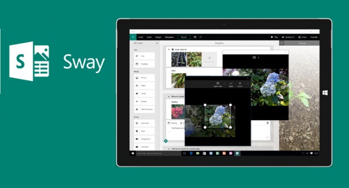 Descarga Sway, la nueva app para crear impresionantes presentaciones