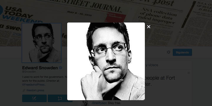 Edward Snowden aterriza en Twitter: @snowden