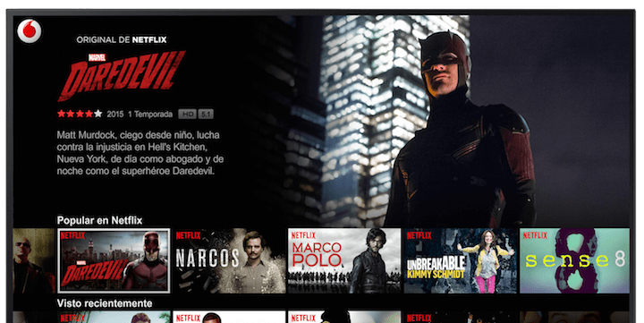 Netflix llega a España de la mano de Vodafone
