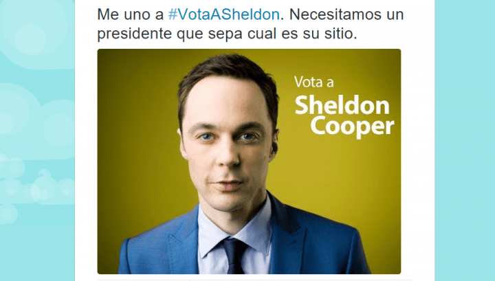 Sheldon Cooper, el presidente que quieren los españoles #VotaASheldon