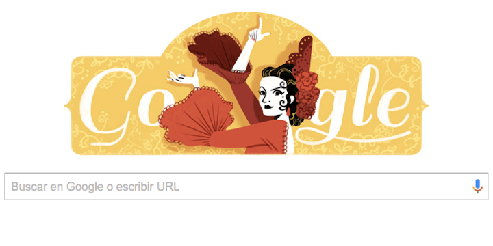 Lola Flores, homenajeada en el nuevo Doodle de Google