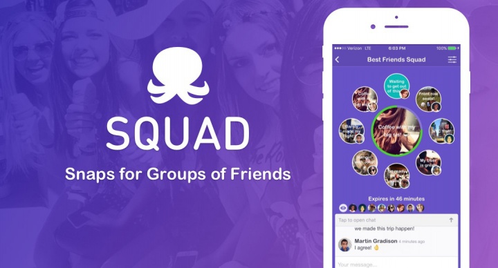 Squad, el nuevo Facebook, WhatsApp y Snapchat