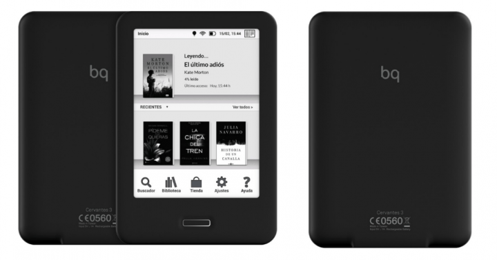Cervantes 3, el nuevo e-reader de bq