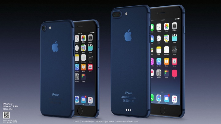 Un concepto del iPhone 7 en azul muestra cómo sería el favorito