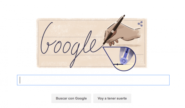 Google celebra el aniversario de Ladislao José Biro con un Doodle