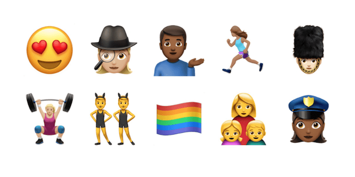 iOS 10 añade 72 nuevos emoji