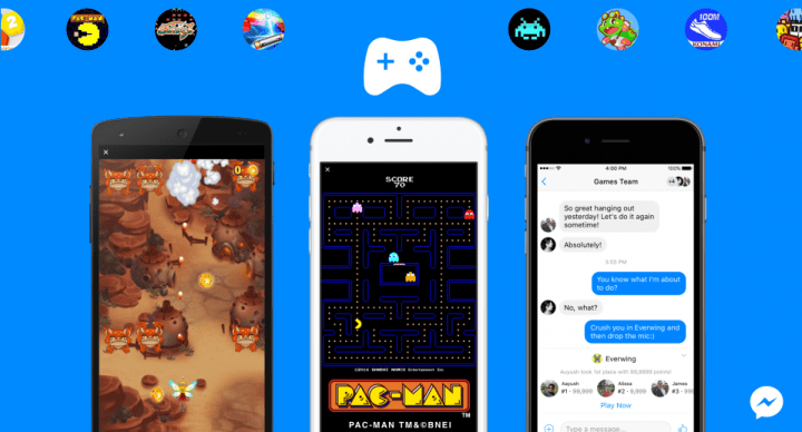 Los nuevos Instant Games permiten jugar desde Facebook Messenger
