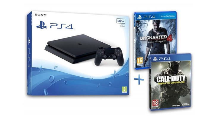 Oferta: PlayStation 4 con Uncharted 4 y Call of Duty: Infinite Warfare por 265 euros