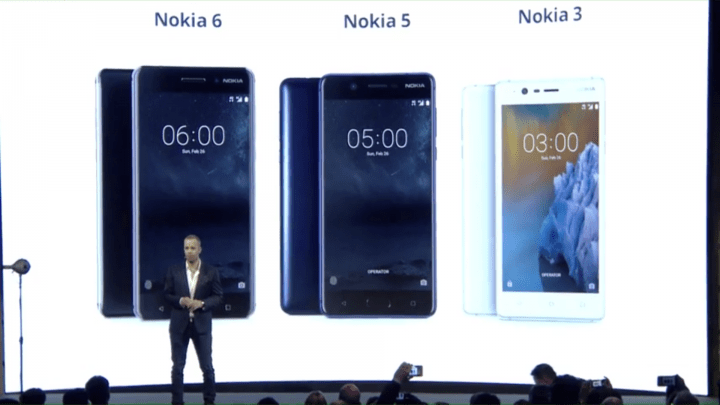 Nokia 3, 5 y 6, los nuevos smartphones de Nokia