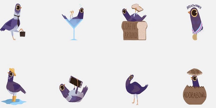 Añade los stickers de la paloma en Facebook fácilmente