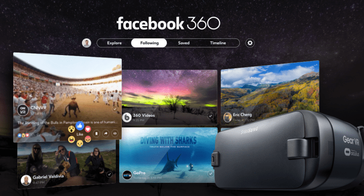 Facebook 360 para Samsung Gear VR permite ver fotos y vídeos en 360 grados