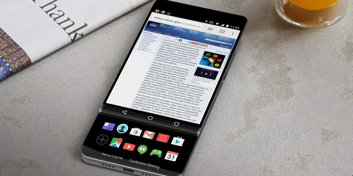 LG V30 tendrá doble pantalla deslizable