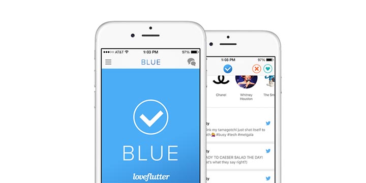 Blue, una aplicación de citas para usuarios verificados en Twitter