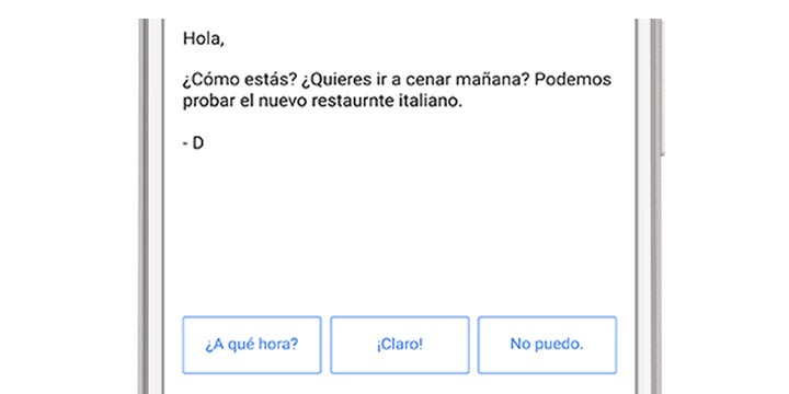 Gmail ya incluye respuestas inteligentes en español