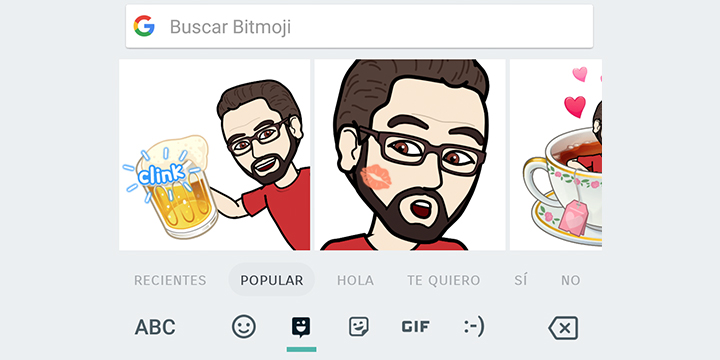 Gboard se actualiza con emojis personalizados y pegatinas de Bitmoji