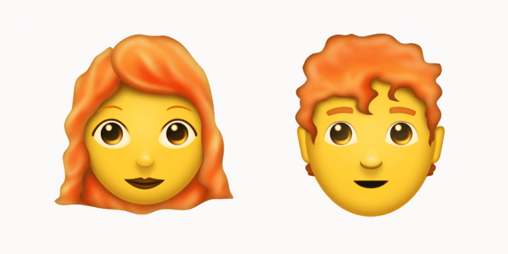 Estos son los emojis pelirrojos que llegarán a WhatsApp