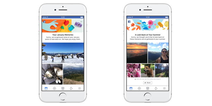 Facebook ya permite compartir recuerdos por meses y estaciones