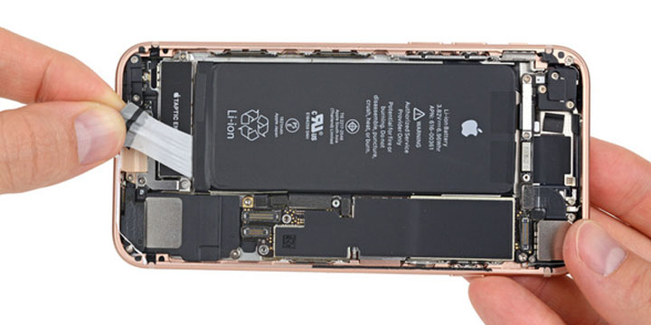 Conoce los componentes del interior del iPhone 8