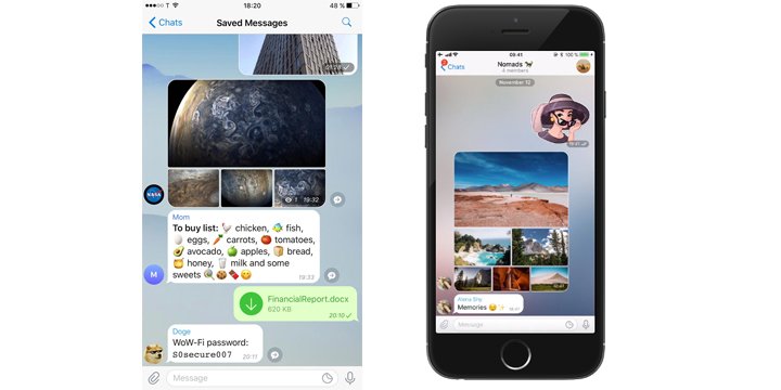 Telegram 4.5 permite agrupar fotos y guardar o anclar mensajes