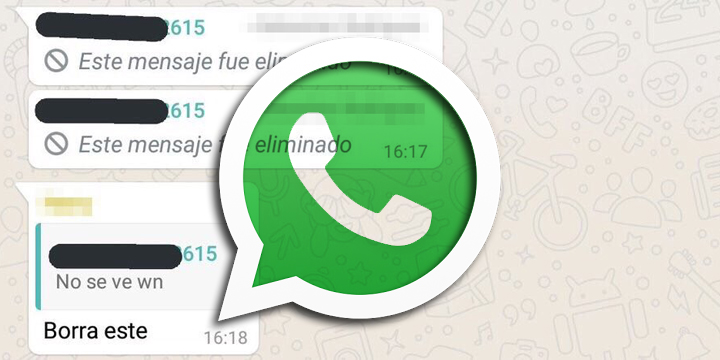 Los mensajes citados en WhatsApp no se pueden eliminar