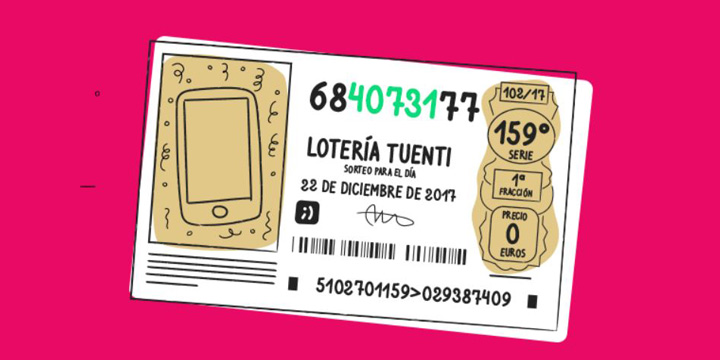 Tuenti repartirá cerca de 2000 premios el día de la lotería de Navidad