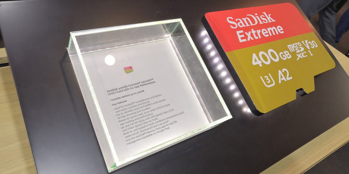 SanDisk Extreme UHS-I, la primera tarjeta con velocidad A2 y 400 GB de capacidad