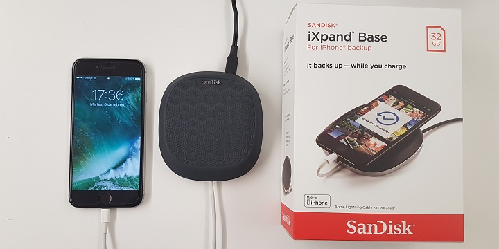 Review: SanDisk iXpand Base, copias de seguridad de iPhone mientras se carga
