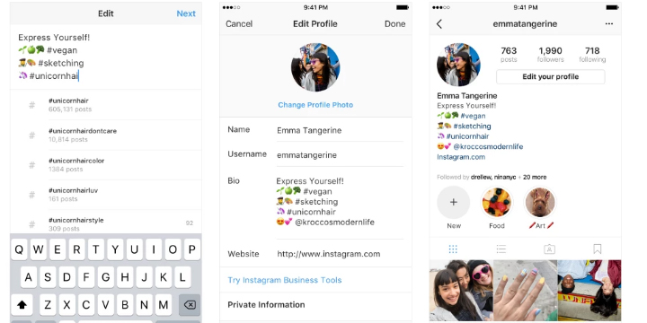 Instagram ya te permite enlazar a otros perfiles en la bio