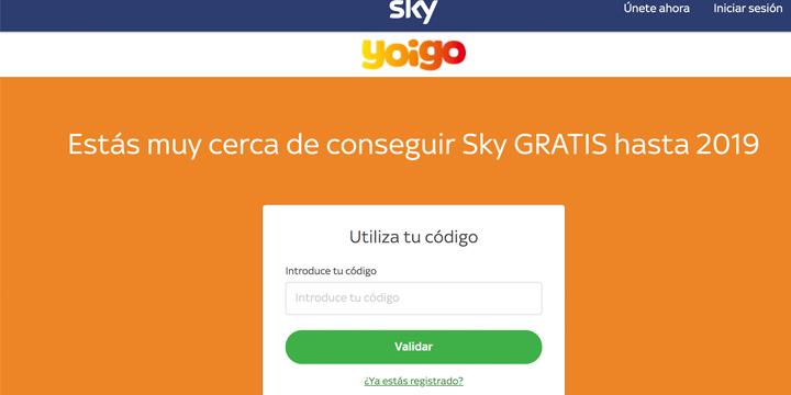 Yoigo ofrece Sky gratis a todos sus clientes hasta final de año