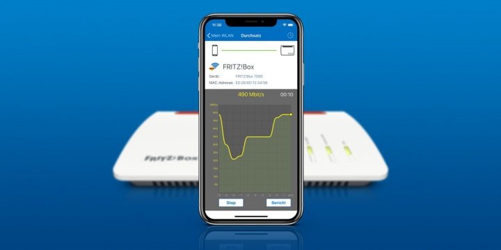 Descarga FRITZ!App WLAN para medir la calidad y velocidad del WiFi en iOS