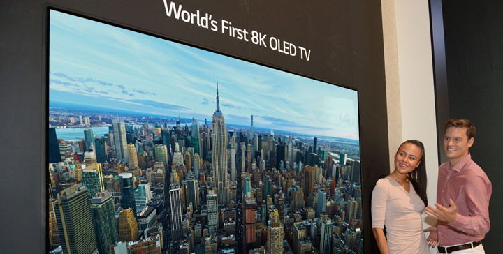 LG presenta la primera televisión OLED 8K de 88 pulgadas