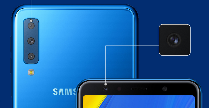 Samsung Galaxy A7 (2018), el nuevo smartphone con triple cámara trasera