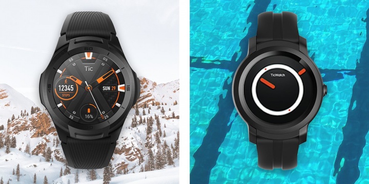 TicWatch E2 y TicWatch S2, los nuevos smartwatches aptos para nadar y con Wear OS