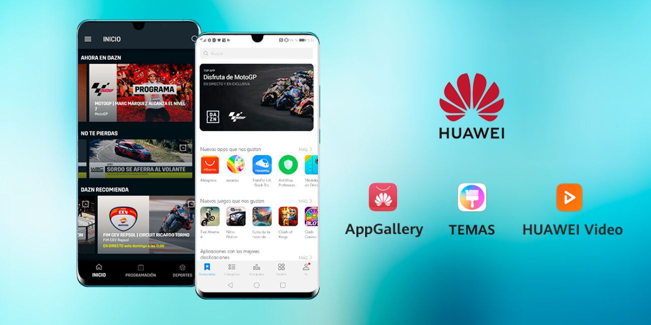 DAZN, la plataforma de streaming deportivo, se integra en los móviles Huawei
