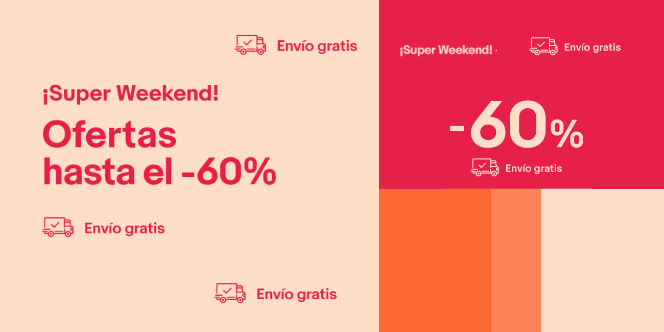 Super Weekend de eBay hasta el 29 de abril: ofertas de hasta el 60% y envíos gratis