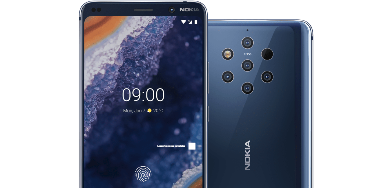 Nokia 9 PureView llega a España: precio y disponibilidad del smartphone con 5 cámaras