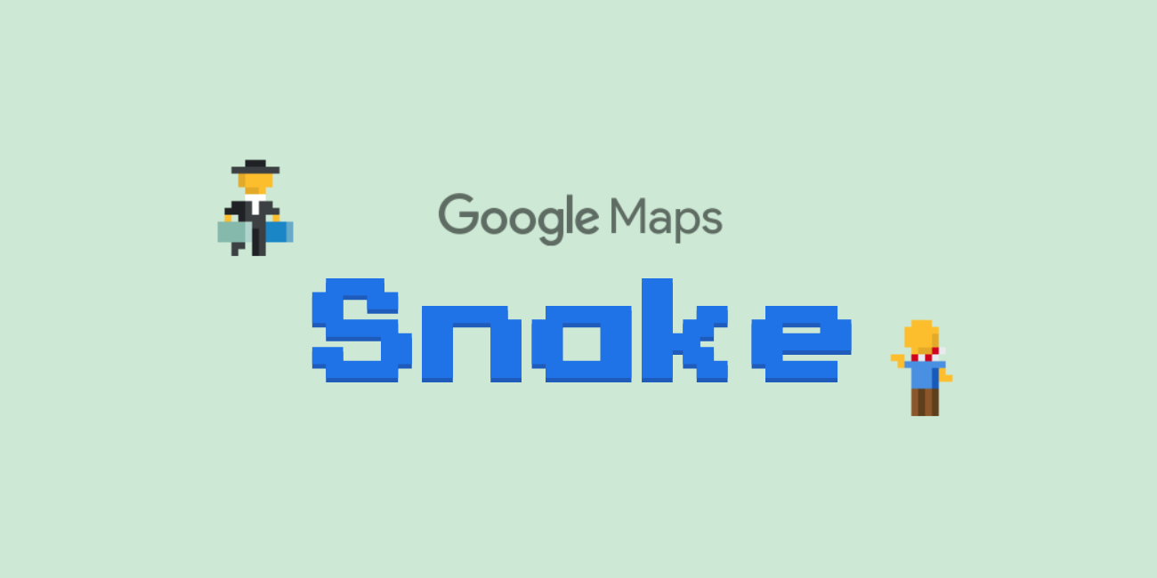 Google Maps añade Snake, el mítico "juego de la serpiente", por el April Fools